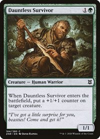 Magic: The Gathering Single - Zendikar Rising - Dauntless Survivor Common/148 Lightly Played