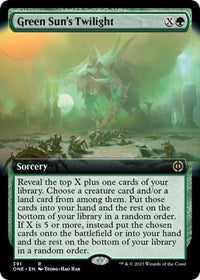 Magic: The Gathering Single - Phyrexia: All Will Be One - Green Sun's Twilight (Extended Art) - Rare/391 Lightly Played