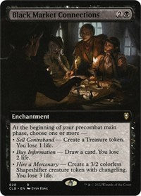 Magic: The Gathering Single - Commander Legends: Battle for Baldur's Gate - Black Market Connections (Extended Art) - Rare/620 Lightly Played