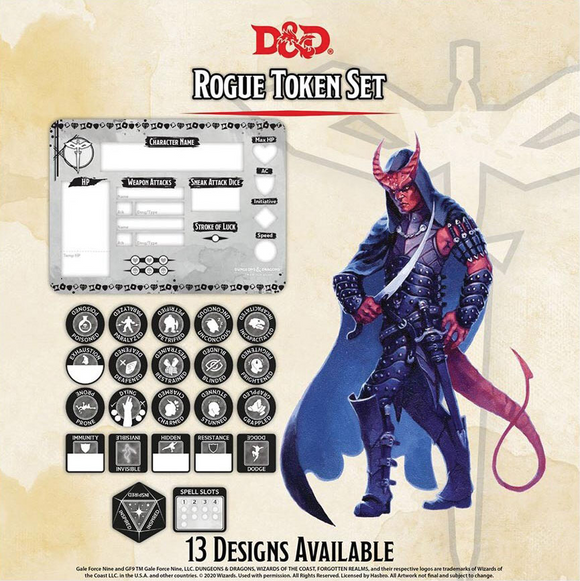 Dungeons and Dragons RPG: Rogue Token Set