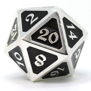Dire D20 - Mythica Platinum Onyx