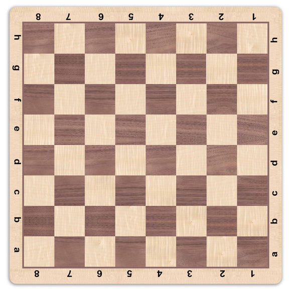 WE Games Walnut Wood Grain Mousepad Chessboard, 20 inches – made in USA