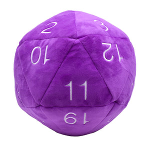 ULTRA PRO PLUSH: JUMBO D20 NOVELTY DICE (PURPLE/WHITE)