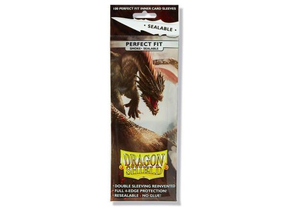 Dragon Shields Perfect Fit Sealable : (100) Smoke