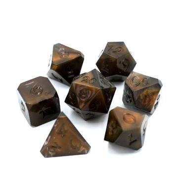 Project Dice 7 Piece RPG Set - Avalore Talisman Tigress