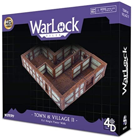 WarLock Tiles: Town & Village II - Full Height Plaster Walls