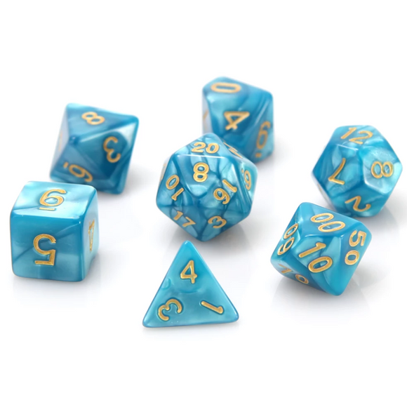 RPG Set- Teal Swirl w/ Gold